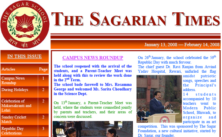 The Sagarian Times January - February 2008