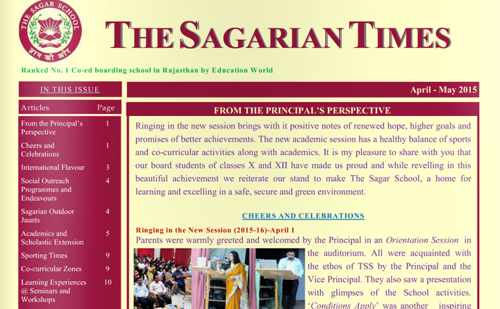The Sagarian Times April - May 2015