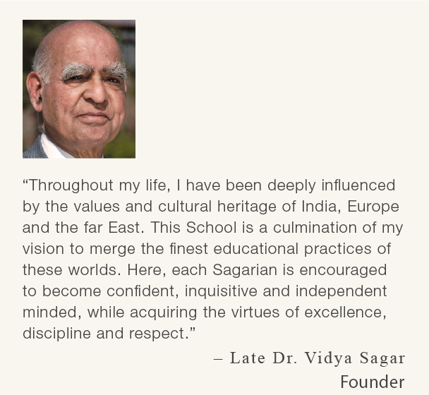 The Sagar School | Late Dr Vidya Sagar | Founder