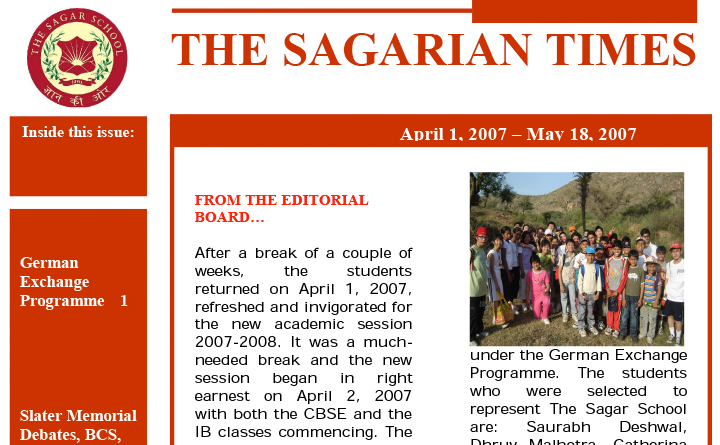 The Sagarian Times April - May 2007