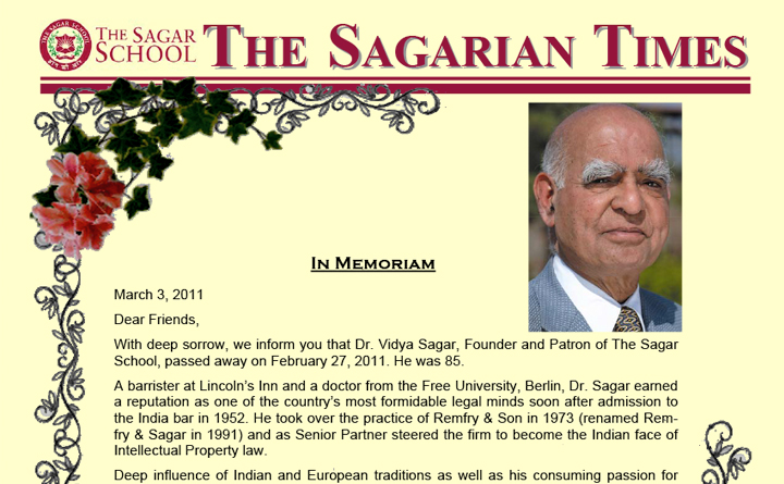 The Sagarian Times September - Decembery 2010