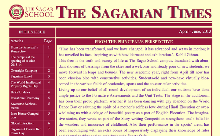 The Sagarian Times April - June 2013