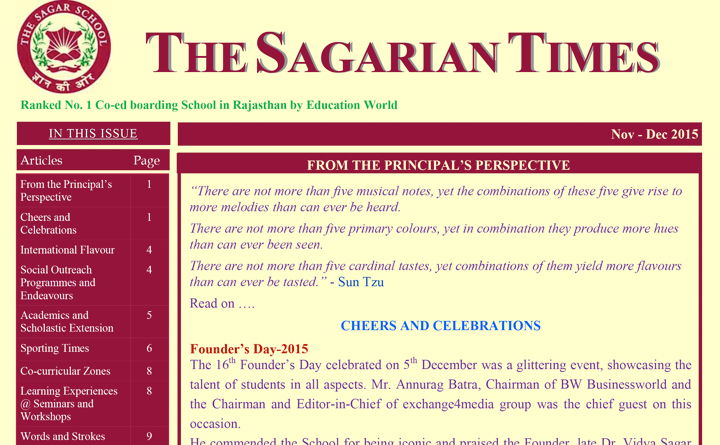 The Sagarian Times November - December 2015