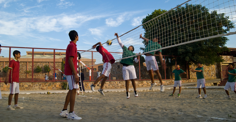 The Sagar School Volleyball Court