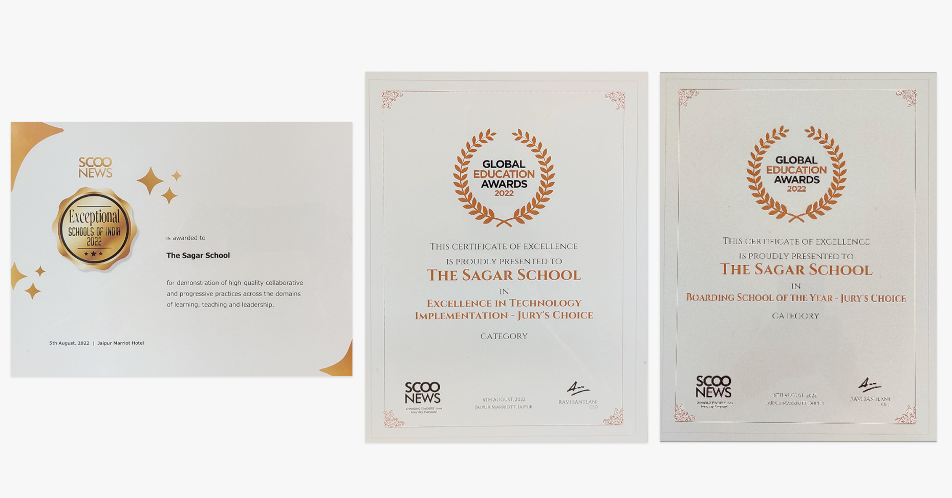 The Sagar School Global Education Award